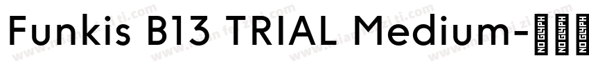 Funkis B13 TRIAL Medium字体转换